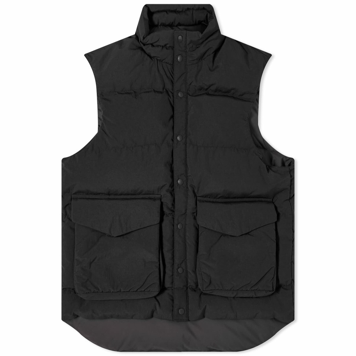 Snow Peak Men's Gore-Tex Windstopper Warm Vest in Black Snow Peak