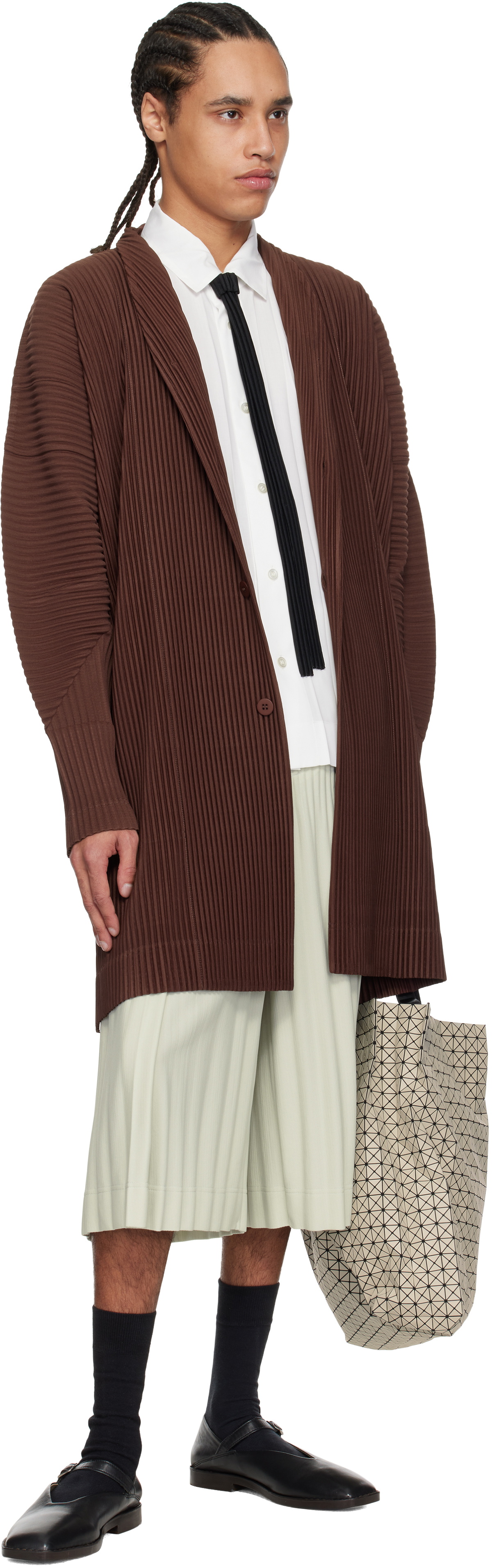 HOMME PLISSÉ ISSEY MIYAKE Black Pleats Tie Homme Plisse Issey Miyake