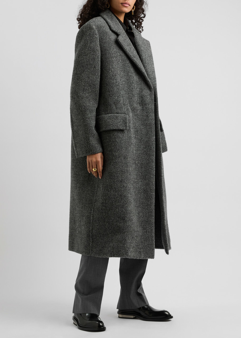 Jil Sander Double-breasted Alpaca-blend Coat Grey Jil Sander