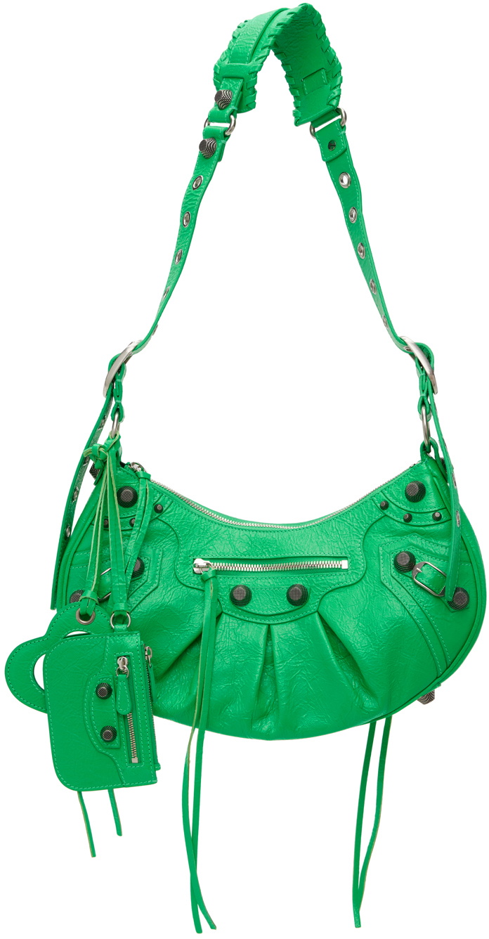Balenciaga Green Small 'Le Cagole' Bag Balenciaga