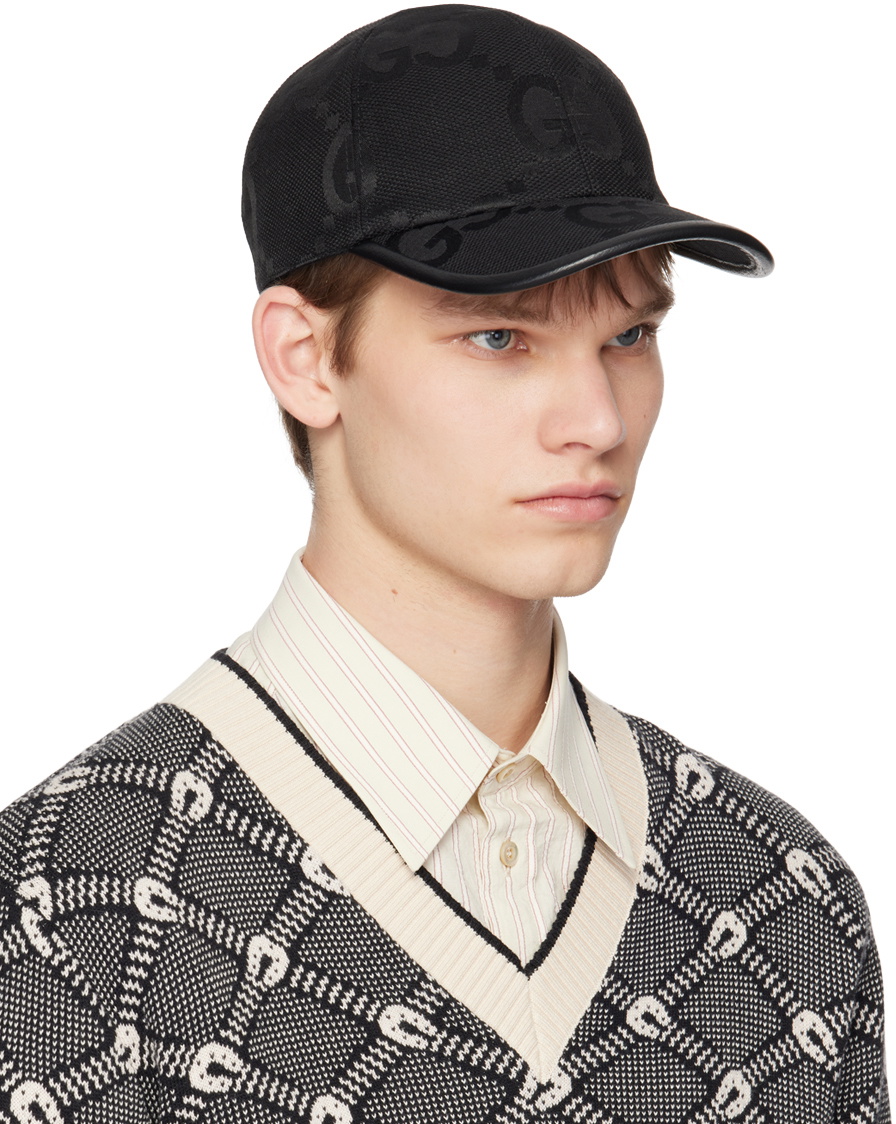 Gucci Black Jumbo GG Cap Gucci