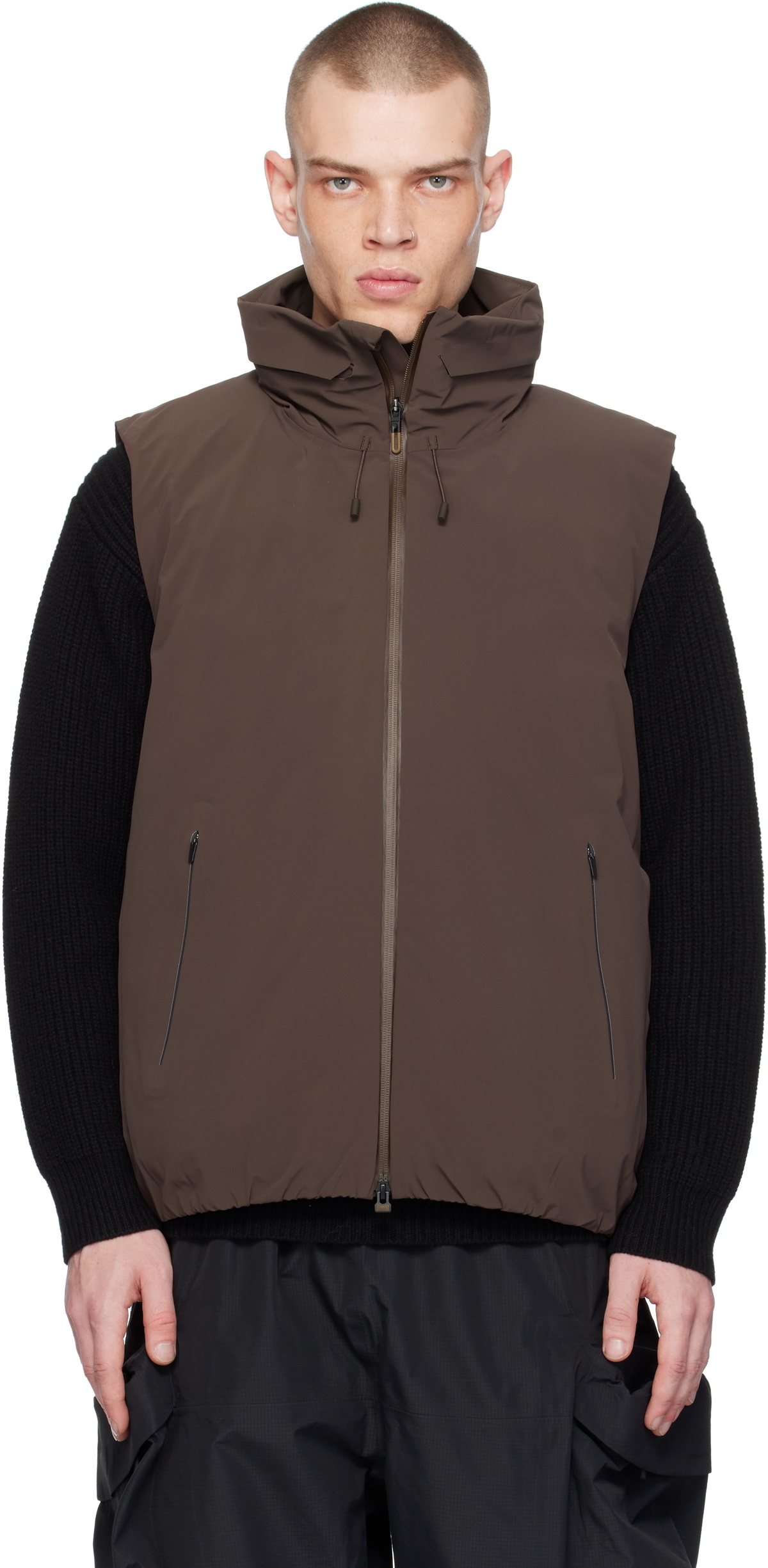 Descente Men's Allterrain x JJJJound Reversible Vest in Charcoal