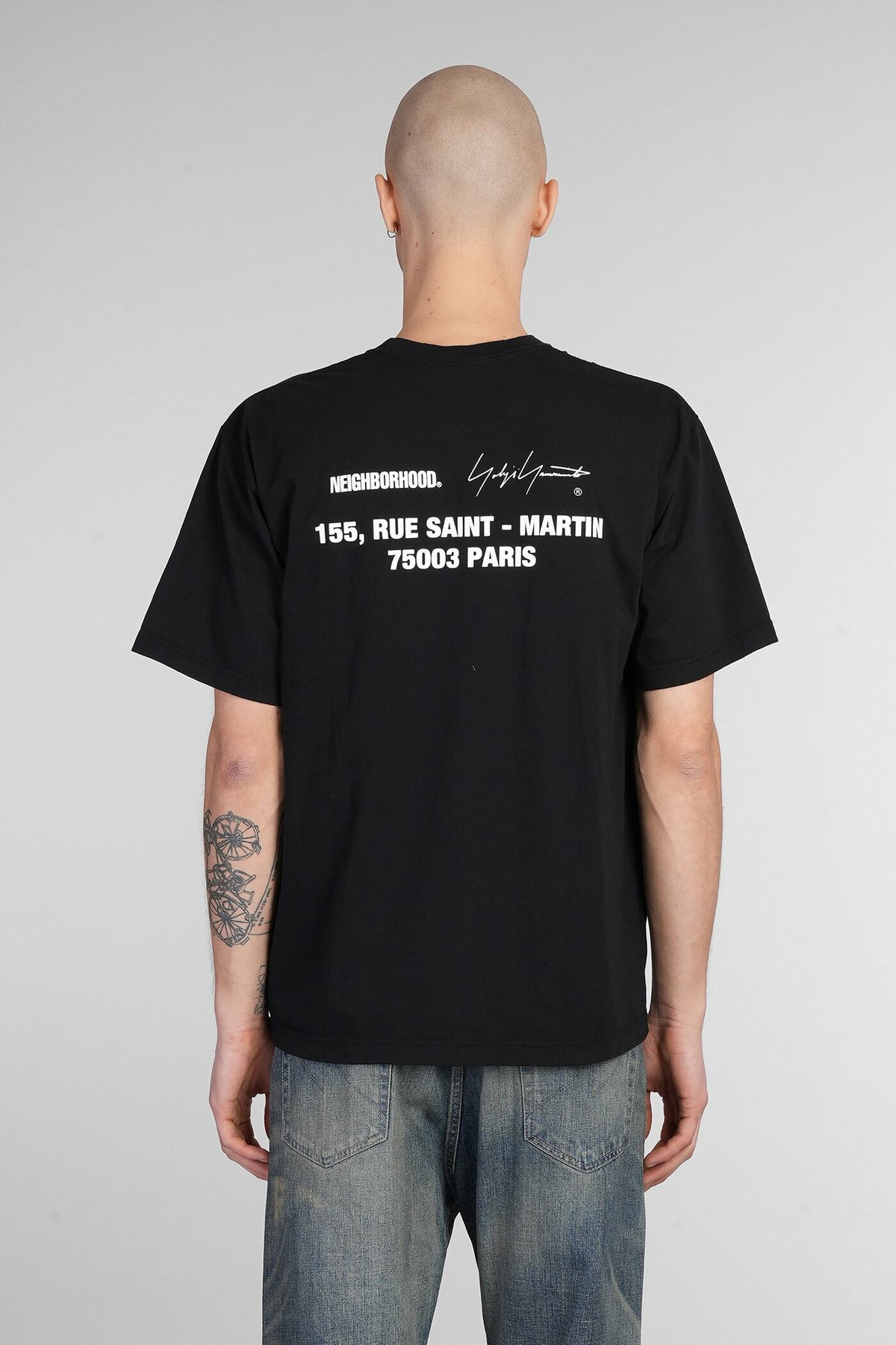 Yohji Yamamoto T-shirt In Black Cotton Yohji Yamamoto