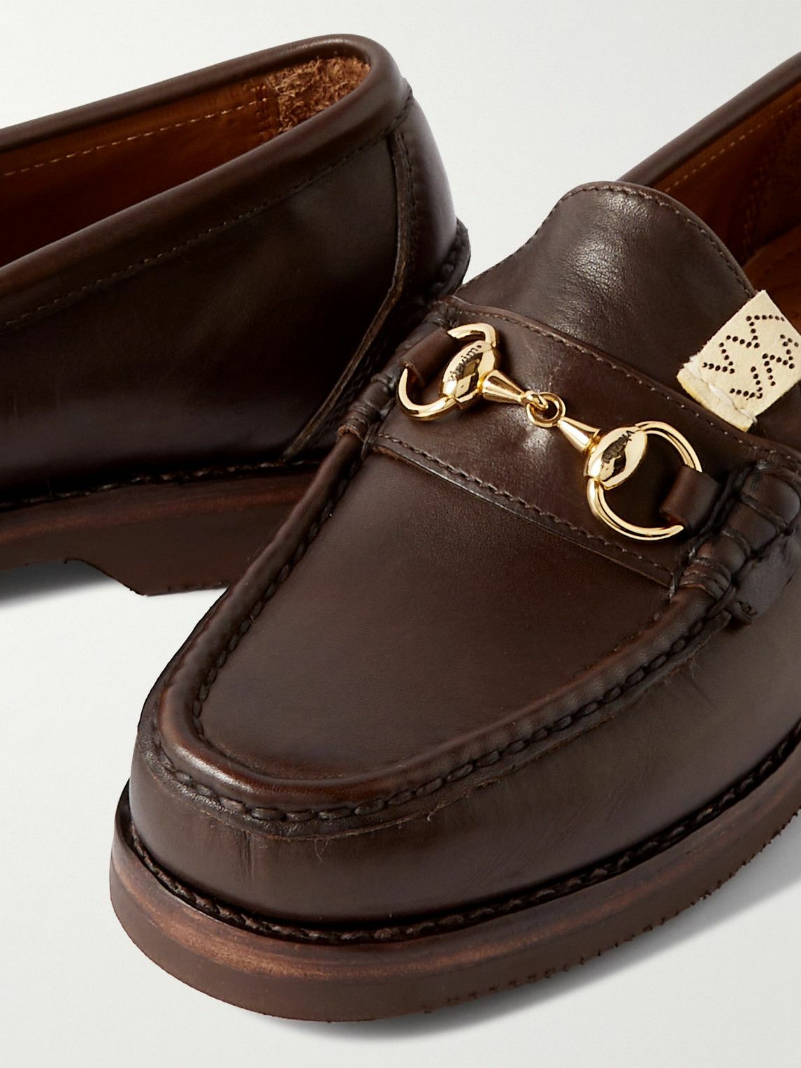 Visvim - Abarth Moc-Folk Horsebit-Embellished Leather Penny