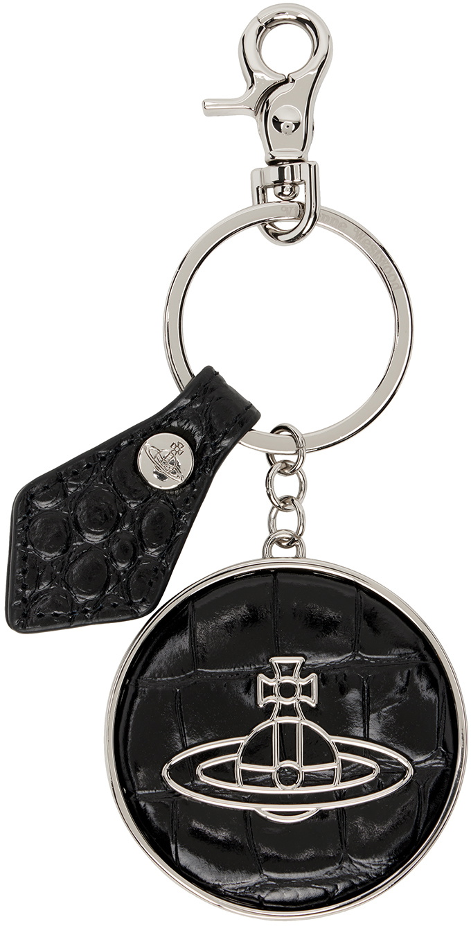 Vivienne Westwood Black Thin Line Orb Keychain Vivienne Westwood