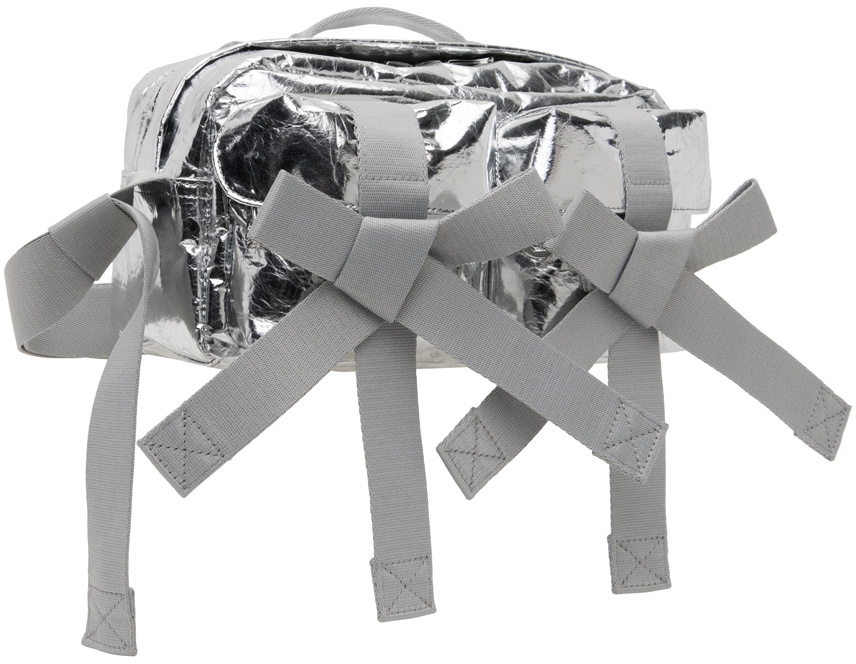 Simone Rocha Silver Classic Bow Crossbody Bag Simone Rocha