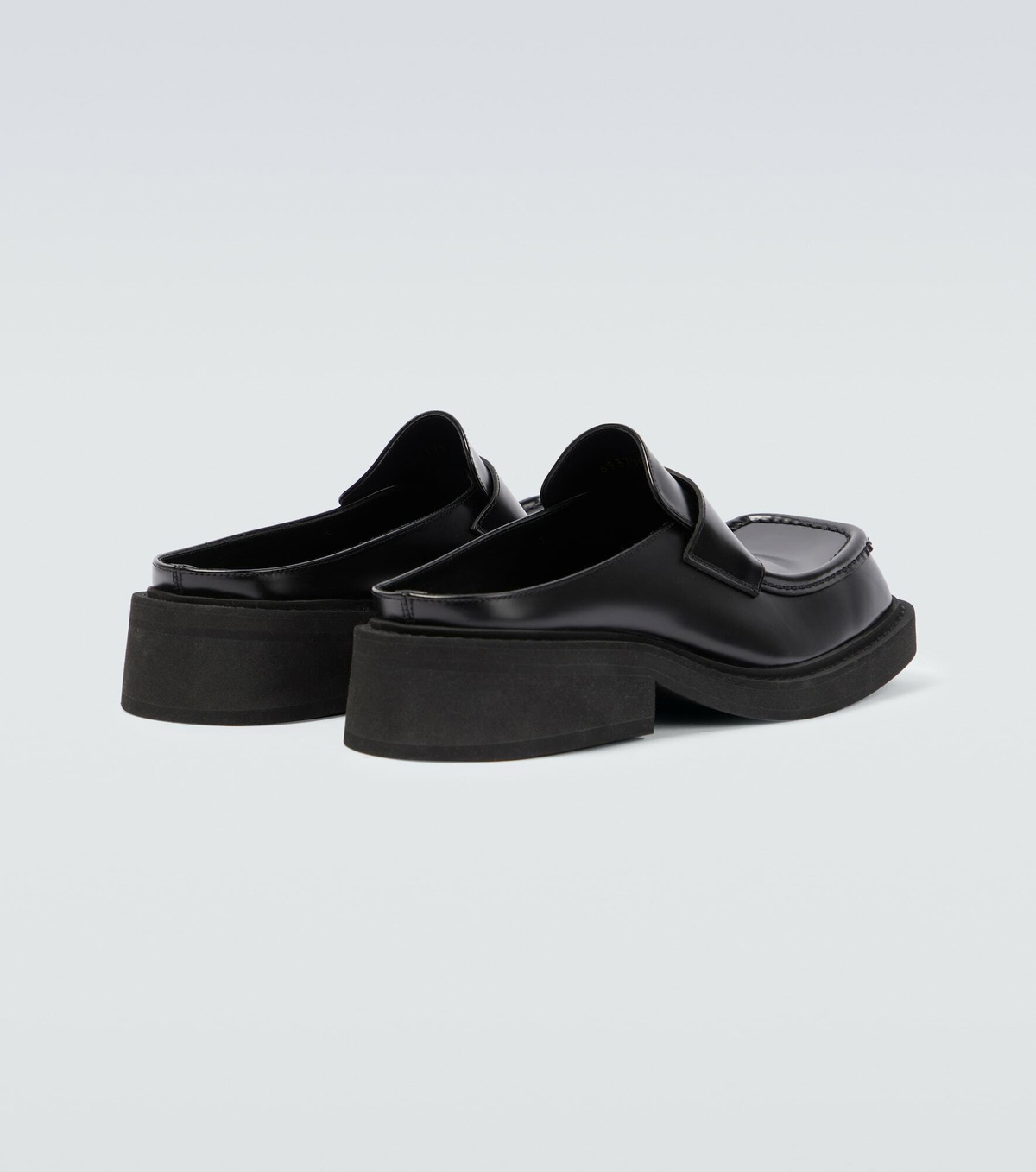 Balenciaga - Inspector leather loafer mules Balenciaga