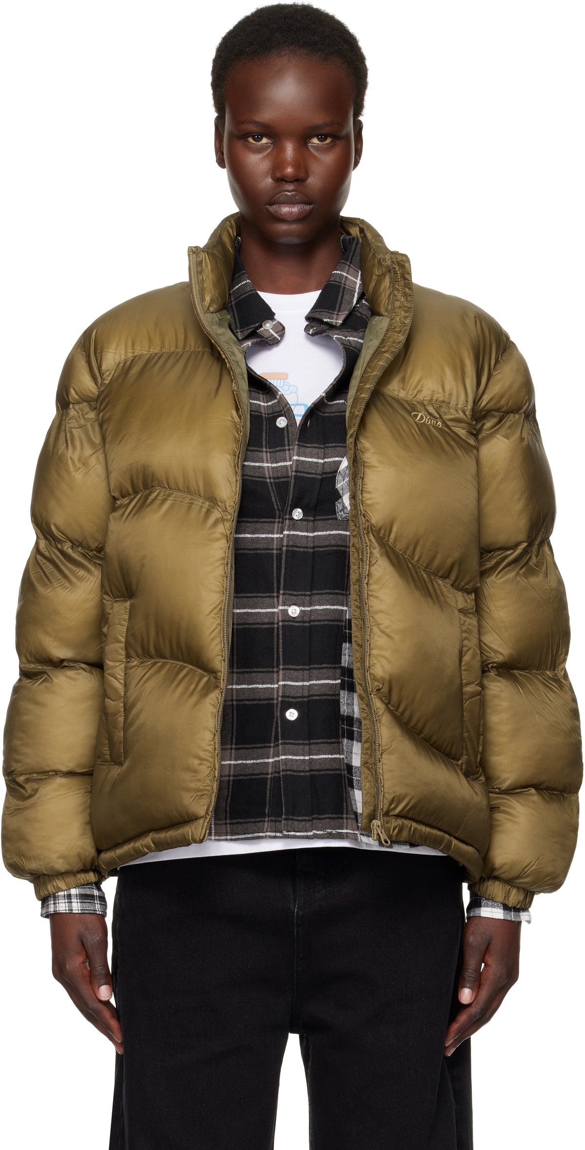 Dime Gold Classic Ripstop Puffer Jacket Dime