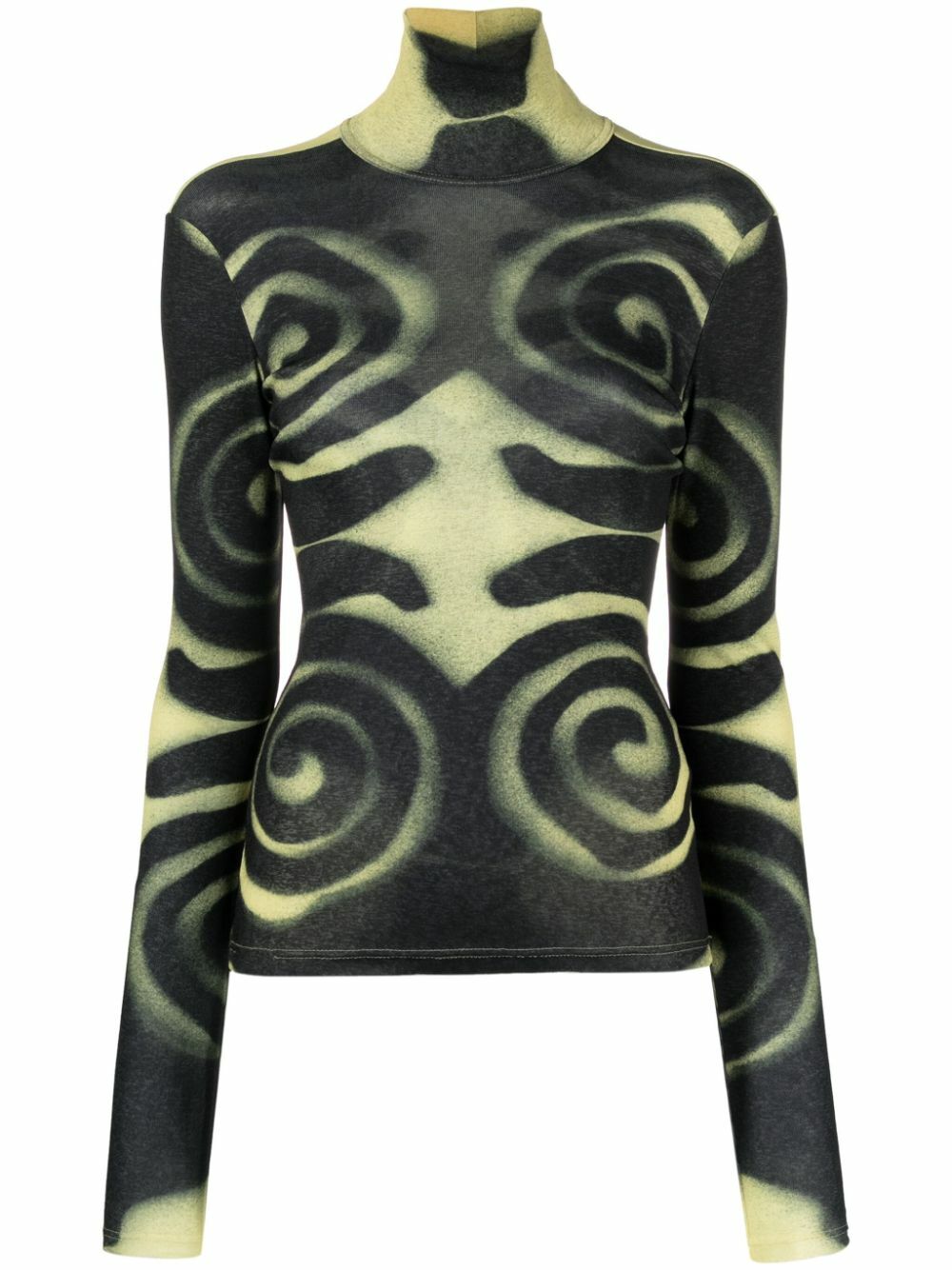 Nanushka Yellow Josa Abstract-Print T-Shirt Nanushka