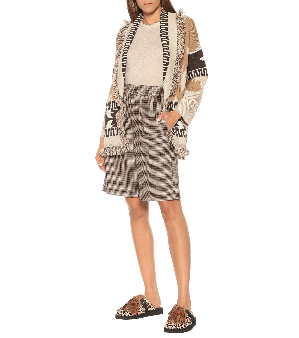 Alanui - x Suicoke leopard-print calf hair slippers Alanui