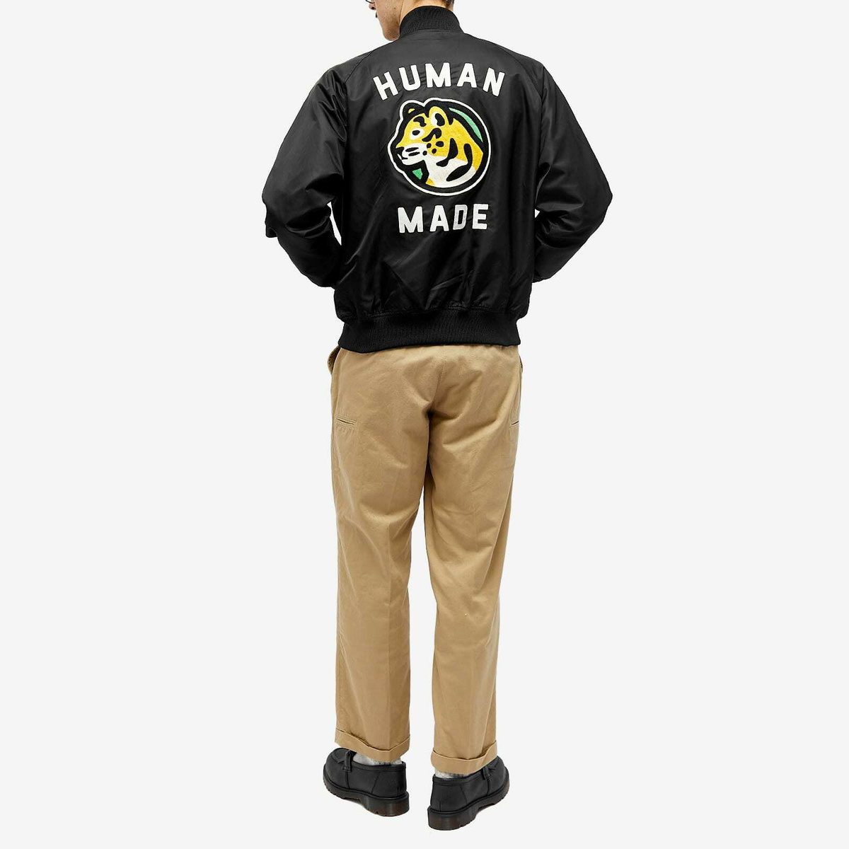 Human Made Men's Nylon Stadium Jacket in Black Human Made