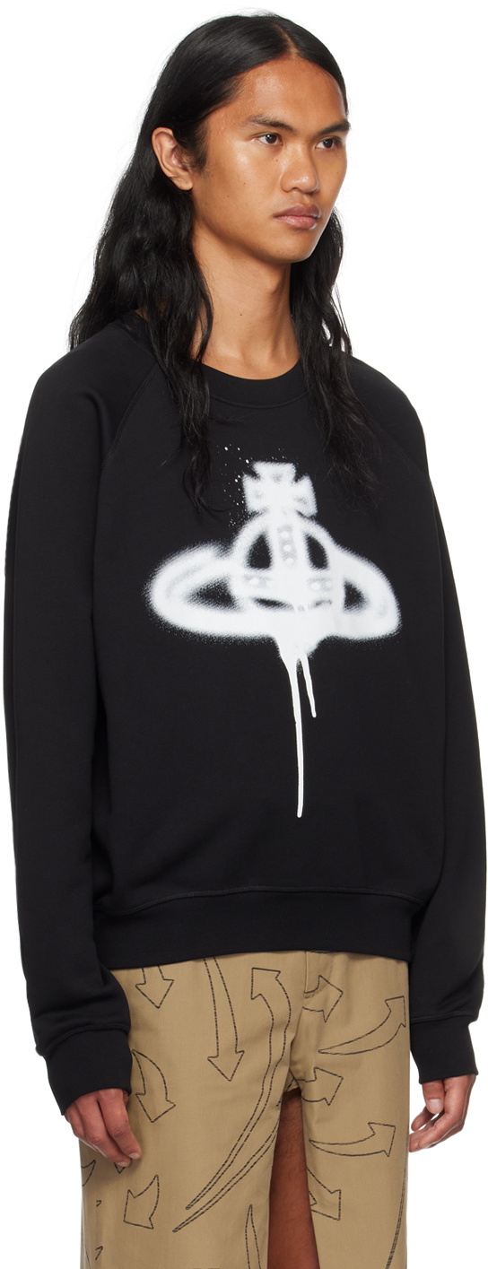 Vivienne Westwood Black Spray Orb Sweatshirt Vivienne Westwood