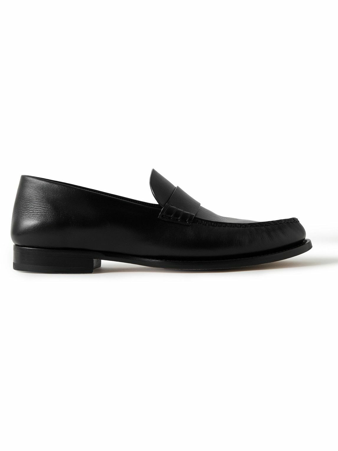 The Row - Novus Leather Loafers - Black The Row
