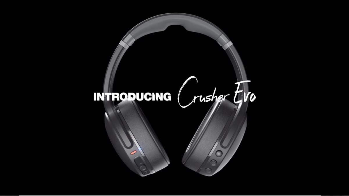 SKULLCANDY Crusher Evo Wireless Bluetooth Headphones - True Black