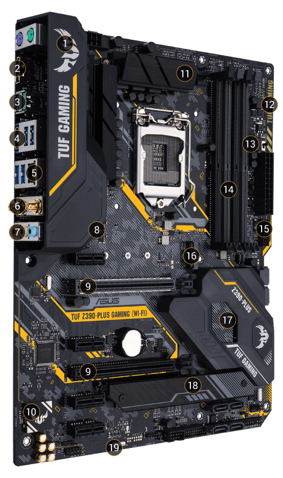 ASUS TUF Z390-Plus Gaming (Wi-Fi) LGA 1151 (300 Series) ATX Intel