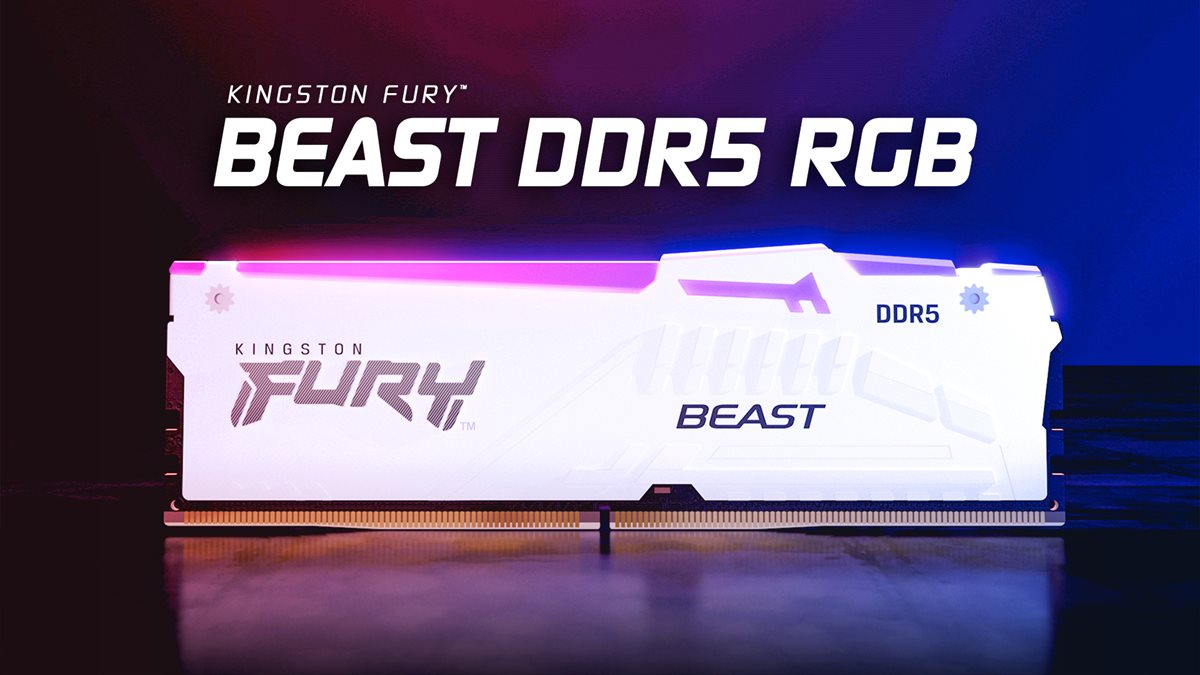 Kingston FURY Beast RGB 32GB (2 x 16GB) 288-Pin PC RAM DDR5 5600