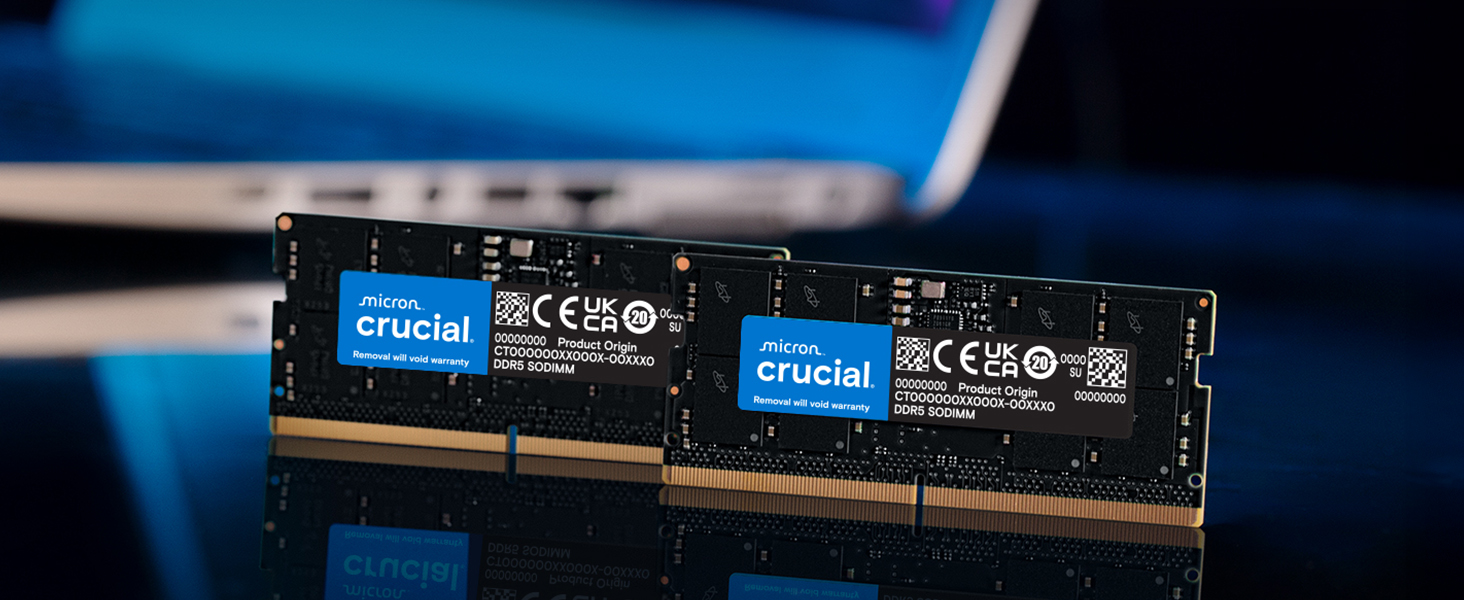 Crucial 32GB (2 x 16GB) DDR5-5600 PC5-44800 CL46 Dual Channel