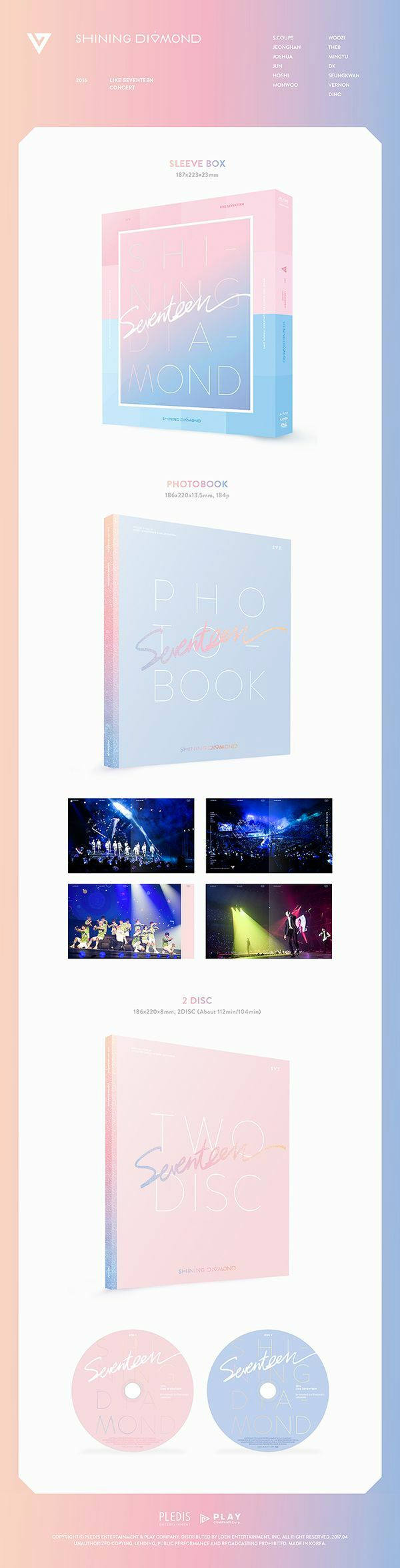 Seventeen - [2016 LIKE SEVENTEEN : SHINING DIAMOND CONCERT ] DVD