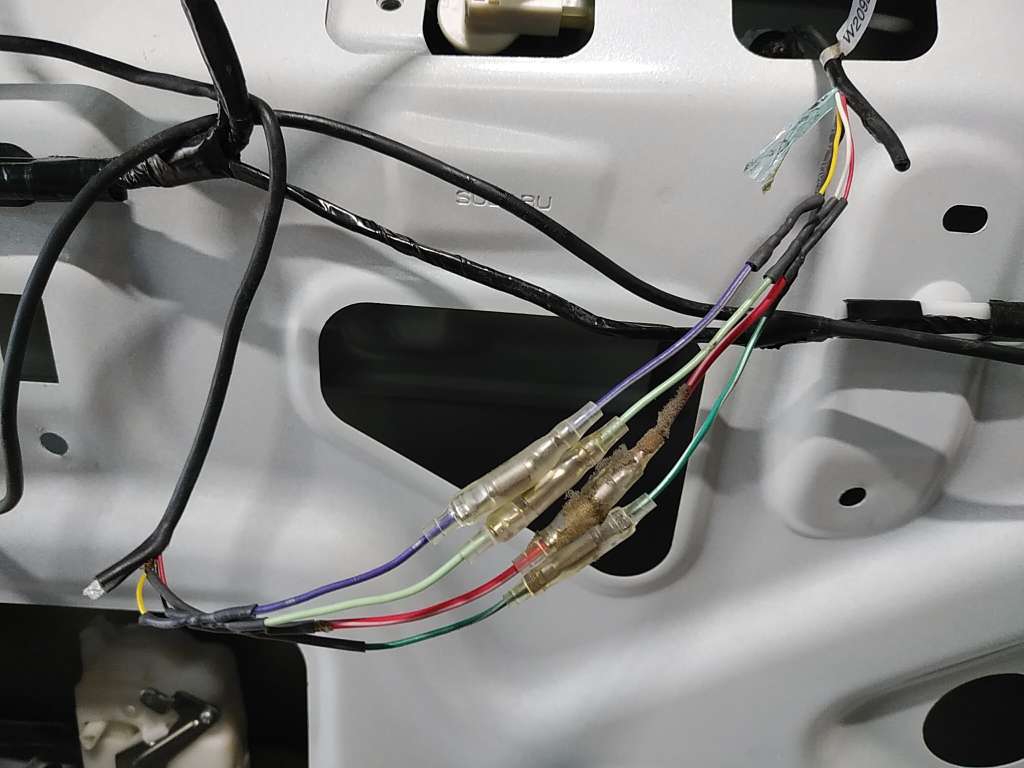 スバル、エクシーガ、故障、診断、配線修理。【アルパイン】バック