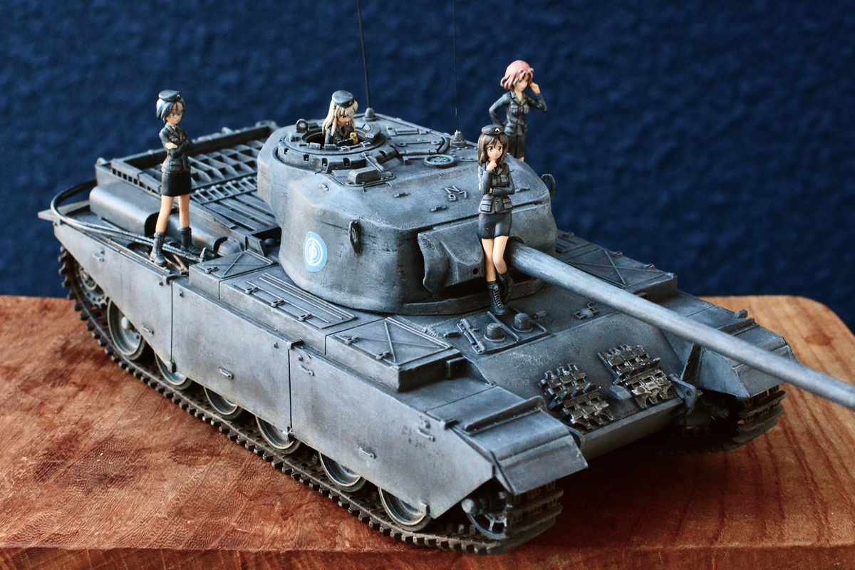 筆塗り] ガルパンの1/35フィギュアの塗装方法（大学選抜:完成編