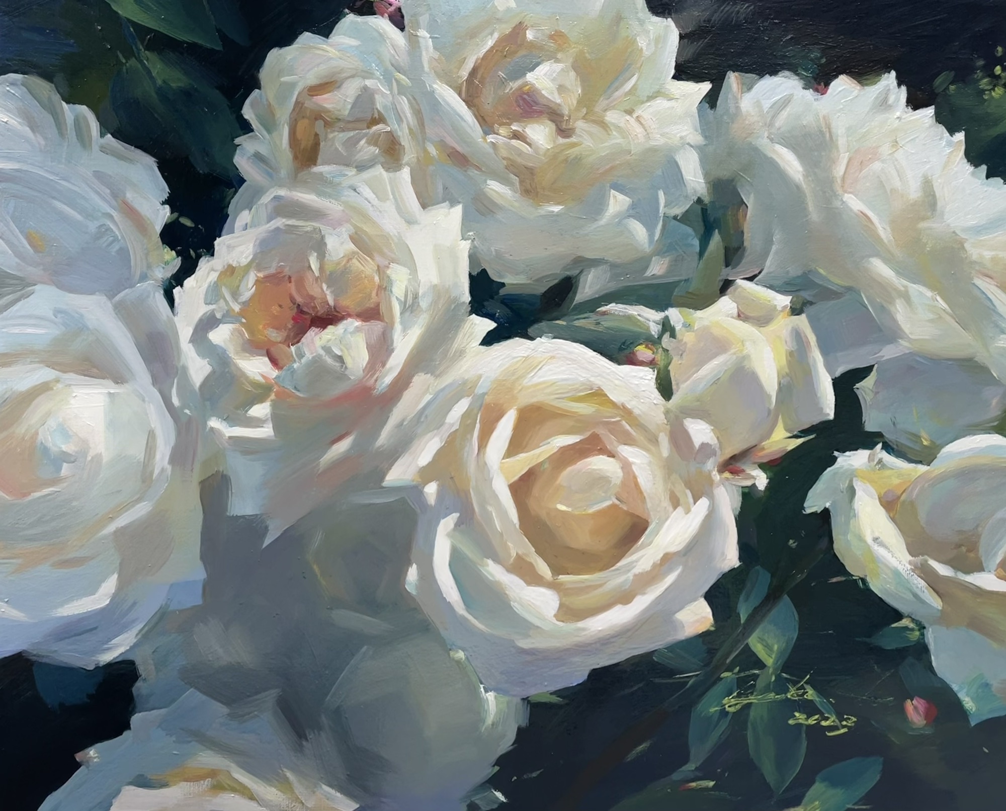 AZUMAs式油絵で花を描く | 大阪 絵画教室 AZUMAs (デッサン教室、大人