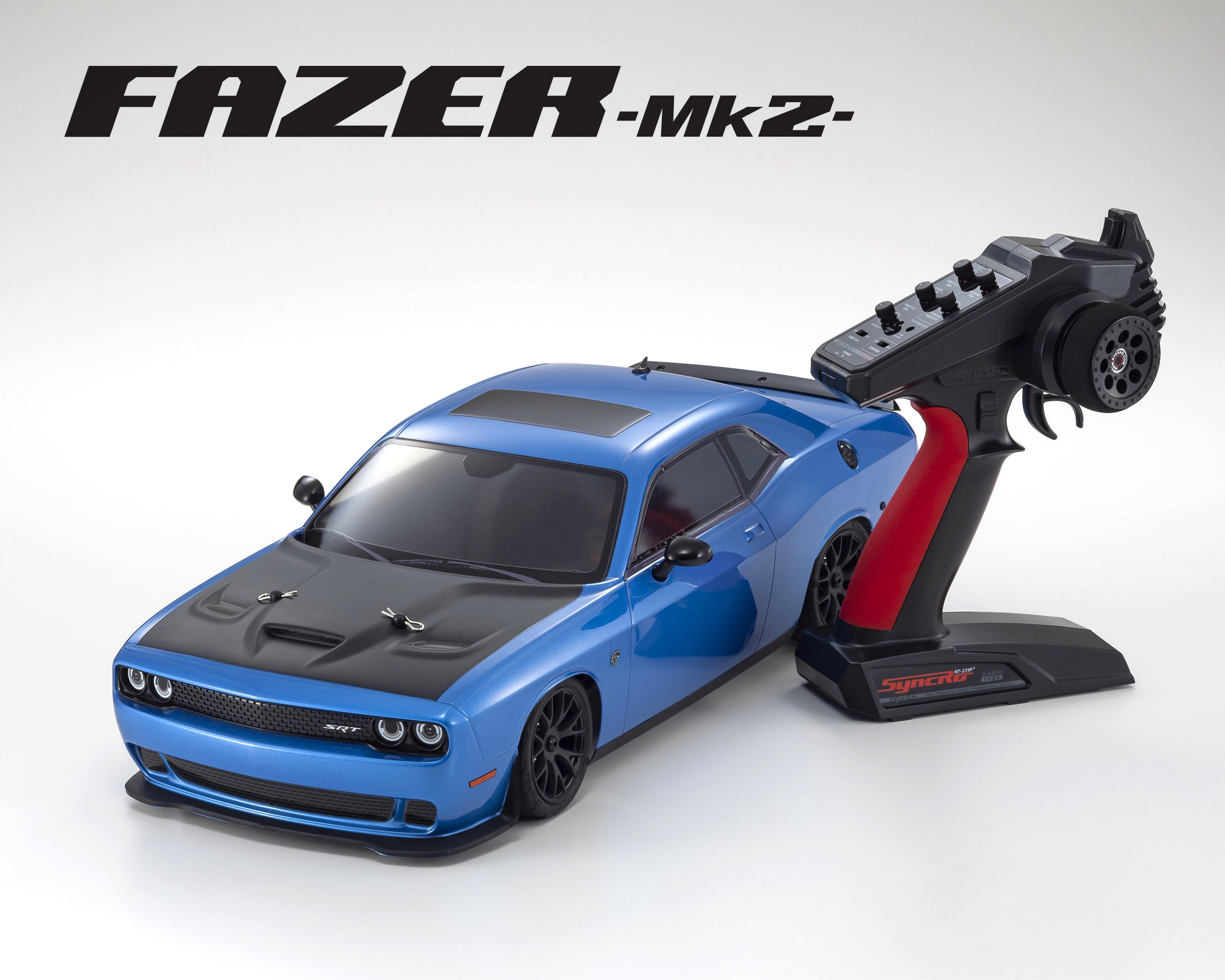 ラジコン ボディ 1/10 ダッジ チャレンジャー SRT ヘルキャット 置いて