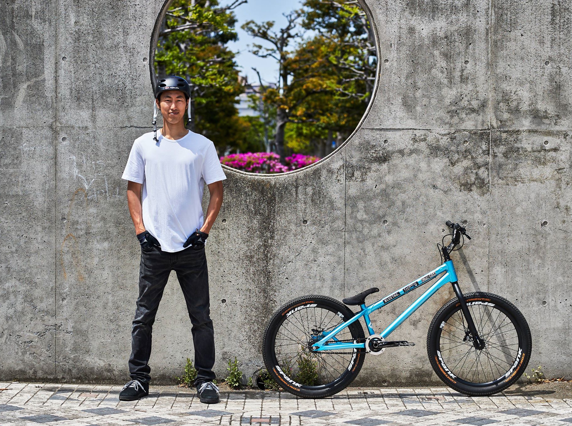 西窪友海選手によるMTB・BMX体験エリア（トライアル全日本王者