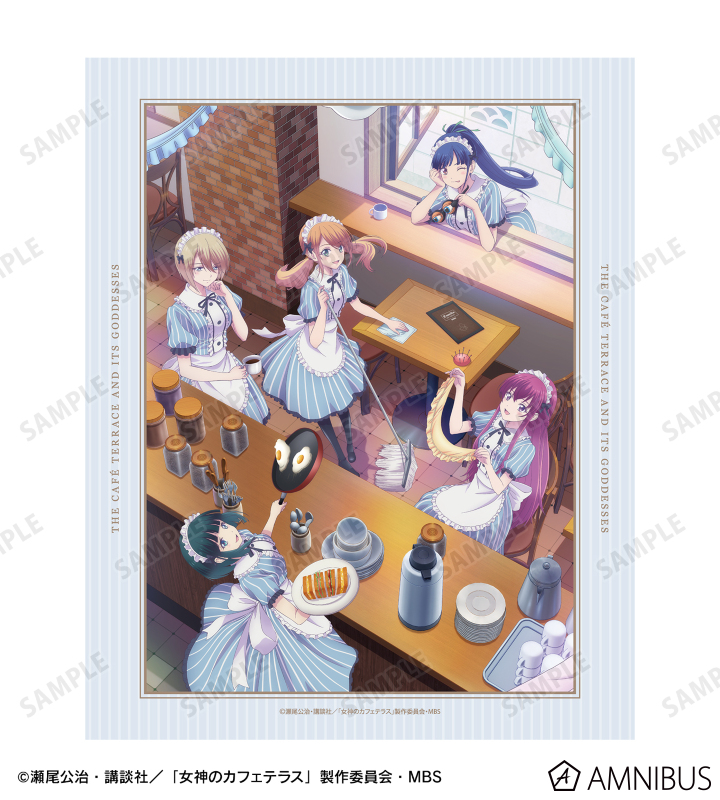 女神のカフェテラス - ティザービジュアル キャンバスボード | AMNIBUS