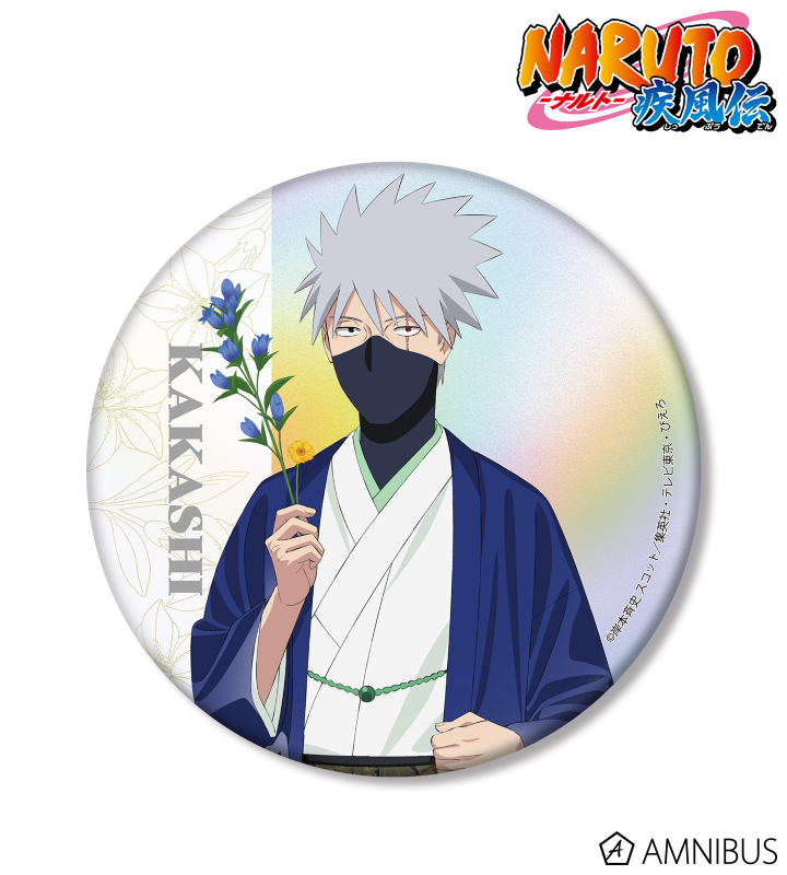 NARUTOJ-WORLDはたけカカシ和紙缶バッジ絆