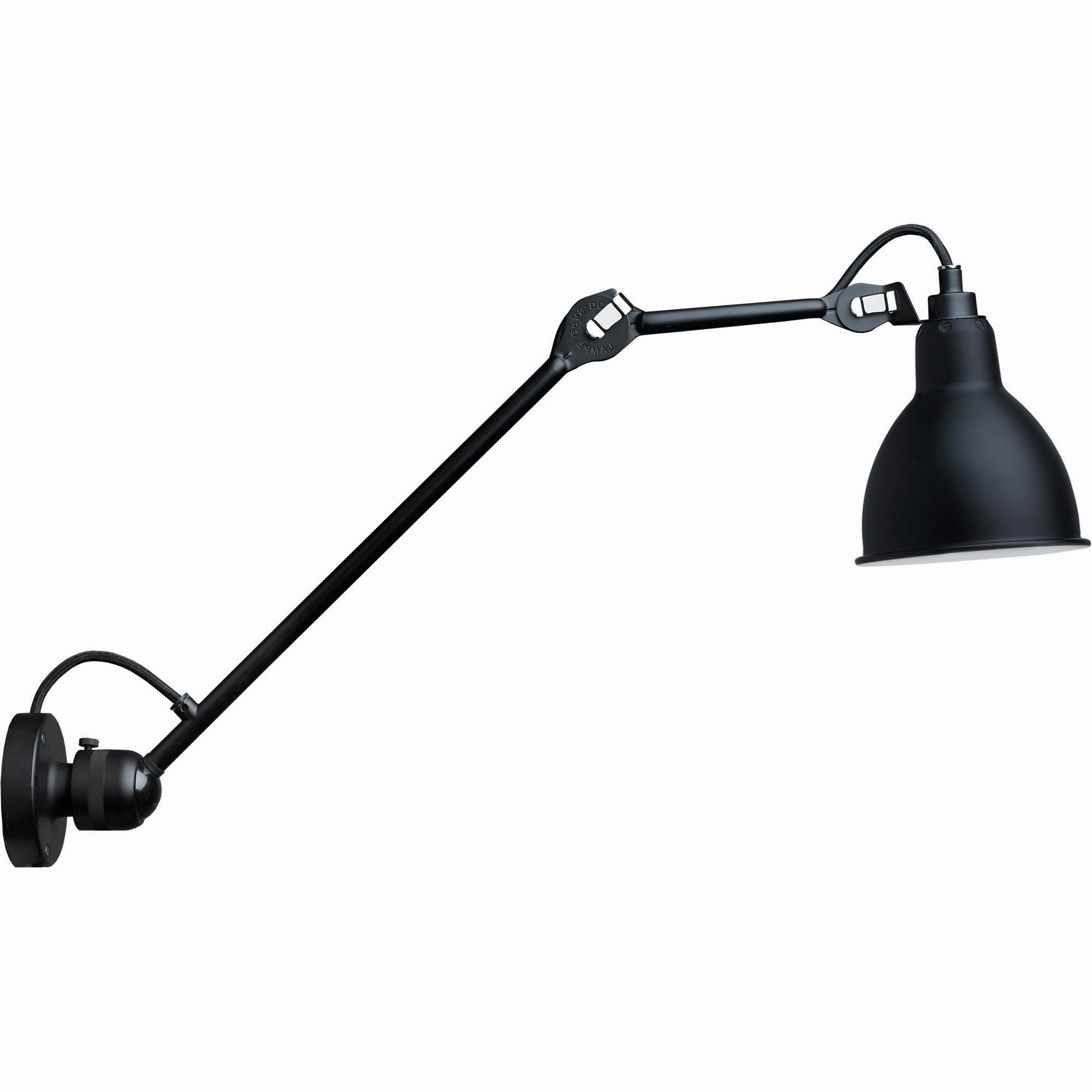 Lampe Gras N304 L40 Wall lamp Matt Black Hardwired | AndLight