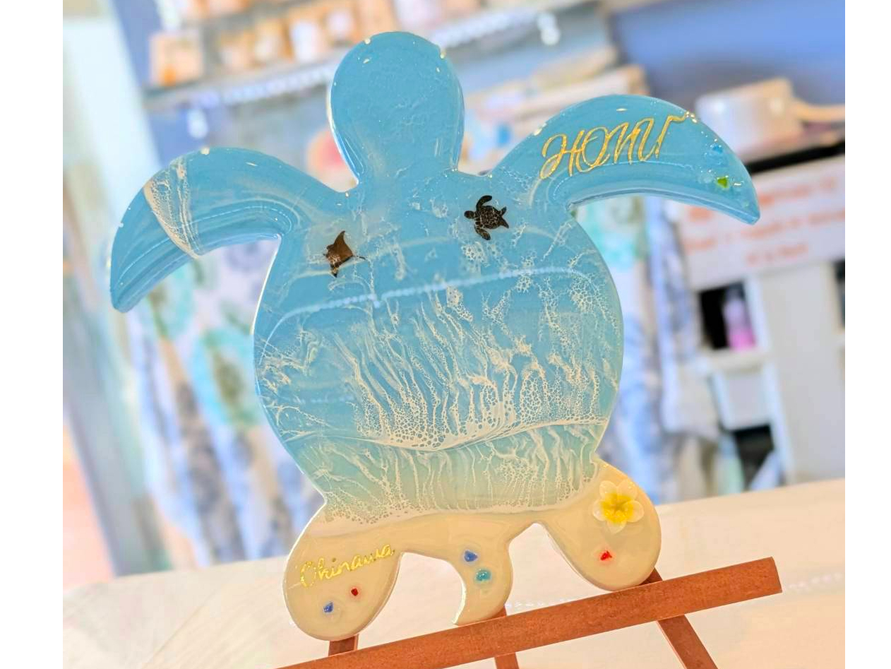 沖縄／北谷】ウミガメのレジンアート体験☆沖縄の海を手作り
