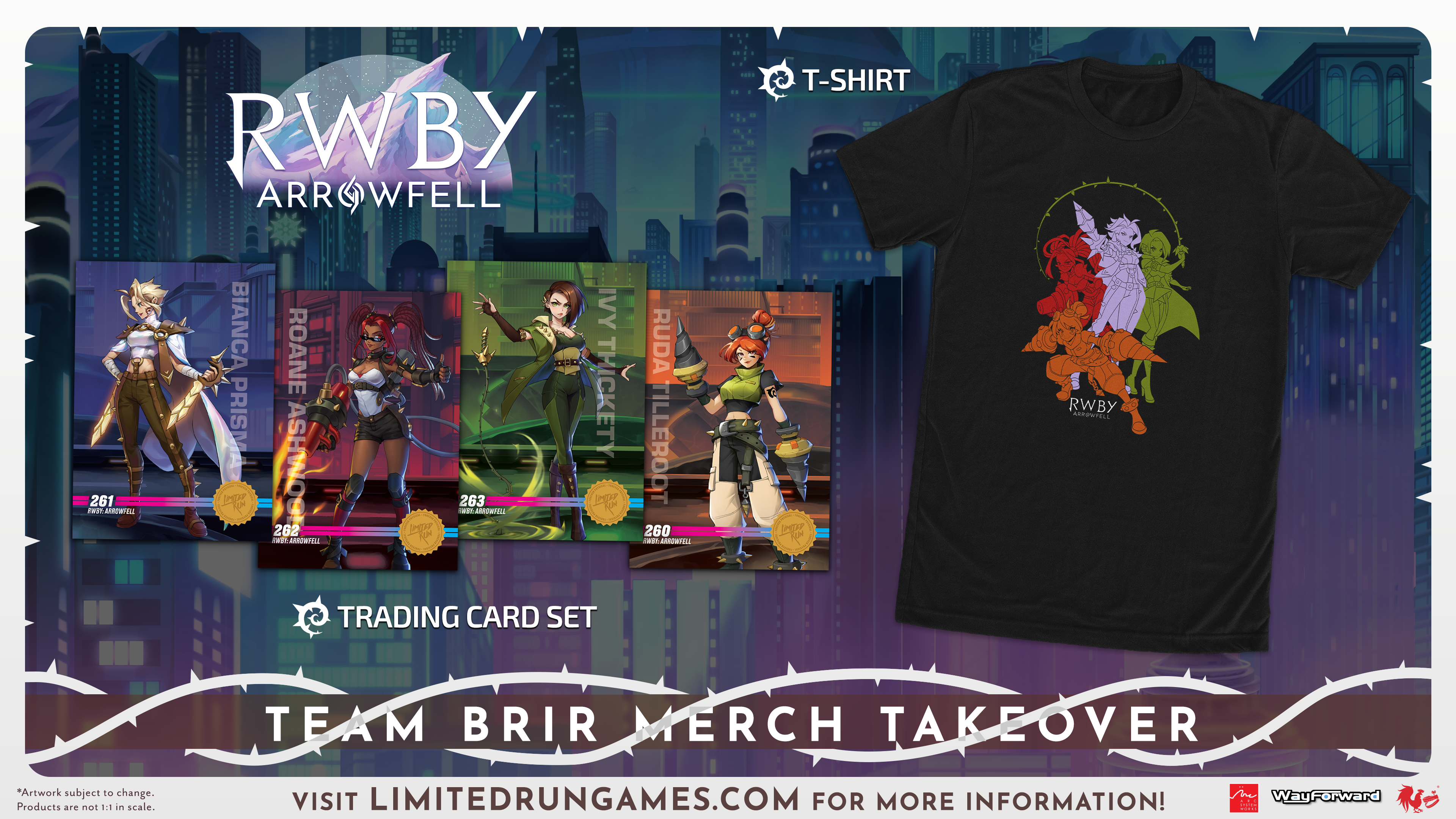 RWBY Arrowfell Team BRIR Trading Card Set – Limited Run Games