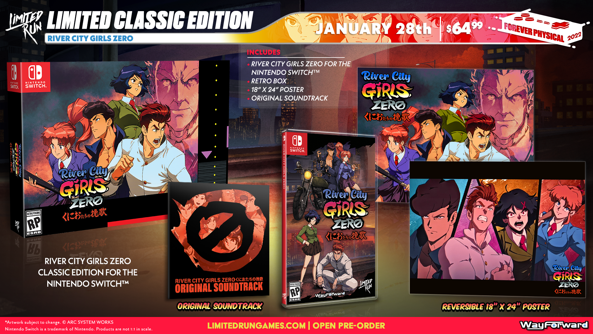 Switch Limited Run #139: River City Girls Zero Classic Edition