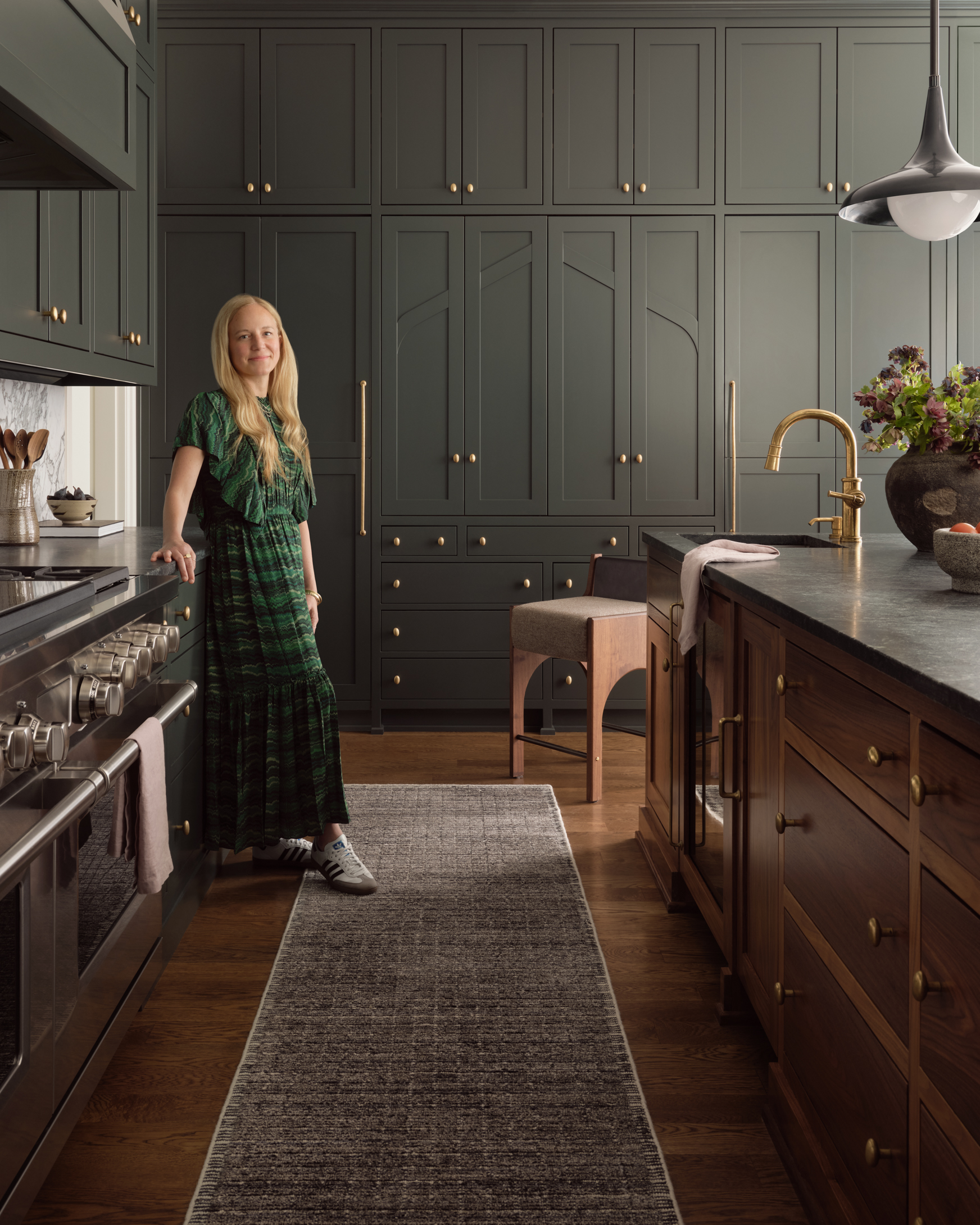 LIN-01 MH MOSS / IVORY | Loloi Rugs