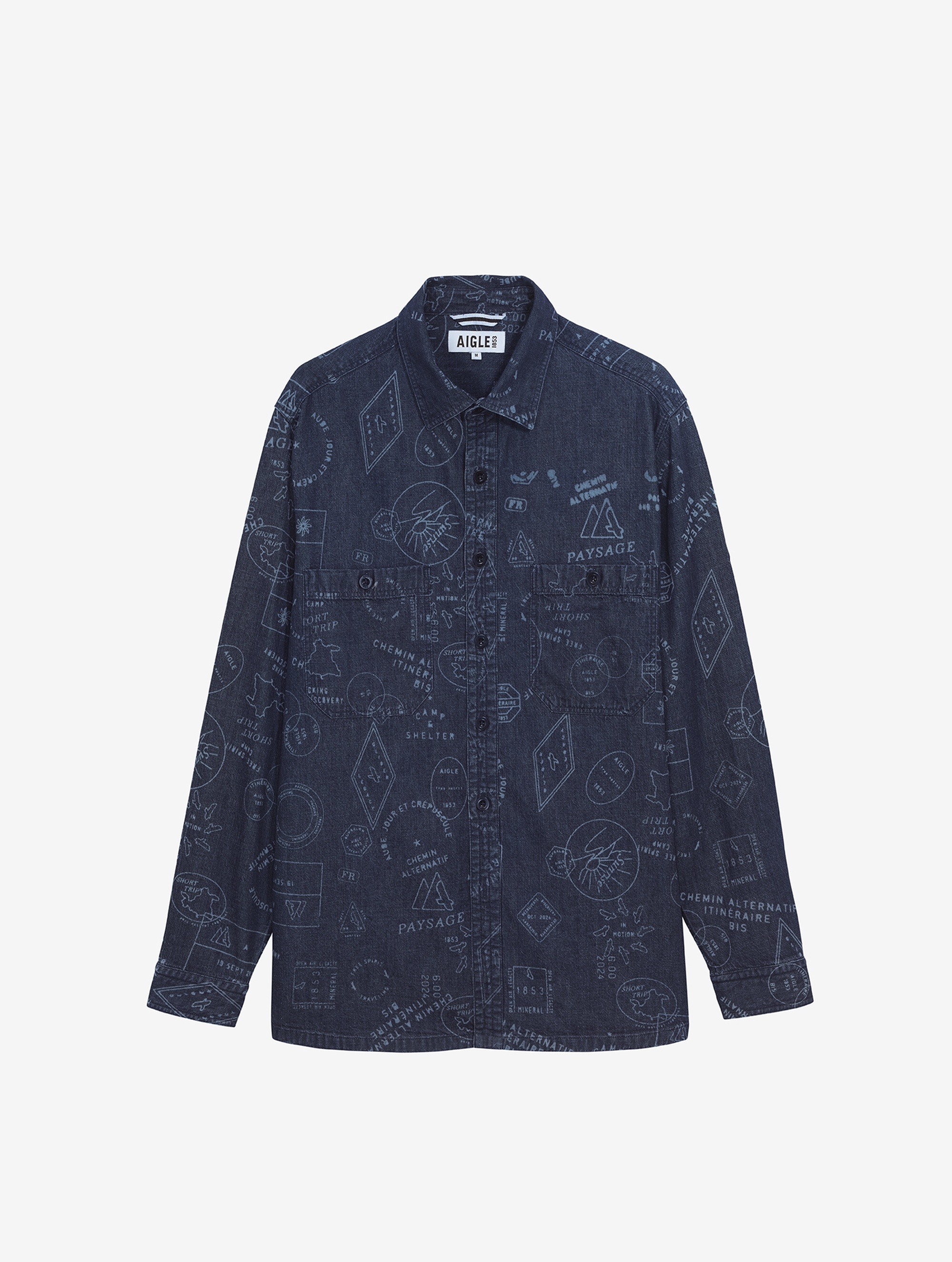メンズ プリントデニムシャツ ZCHAV87 - AIGLE（エーグル）公式