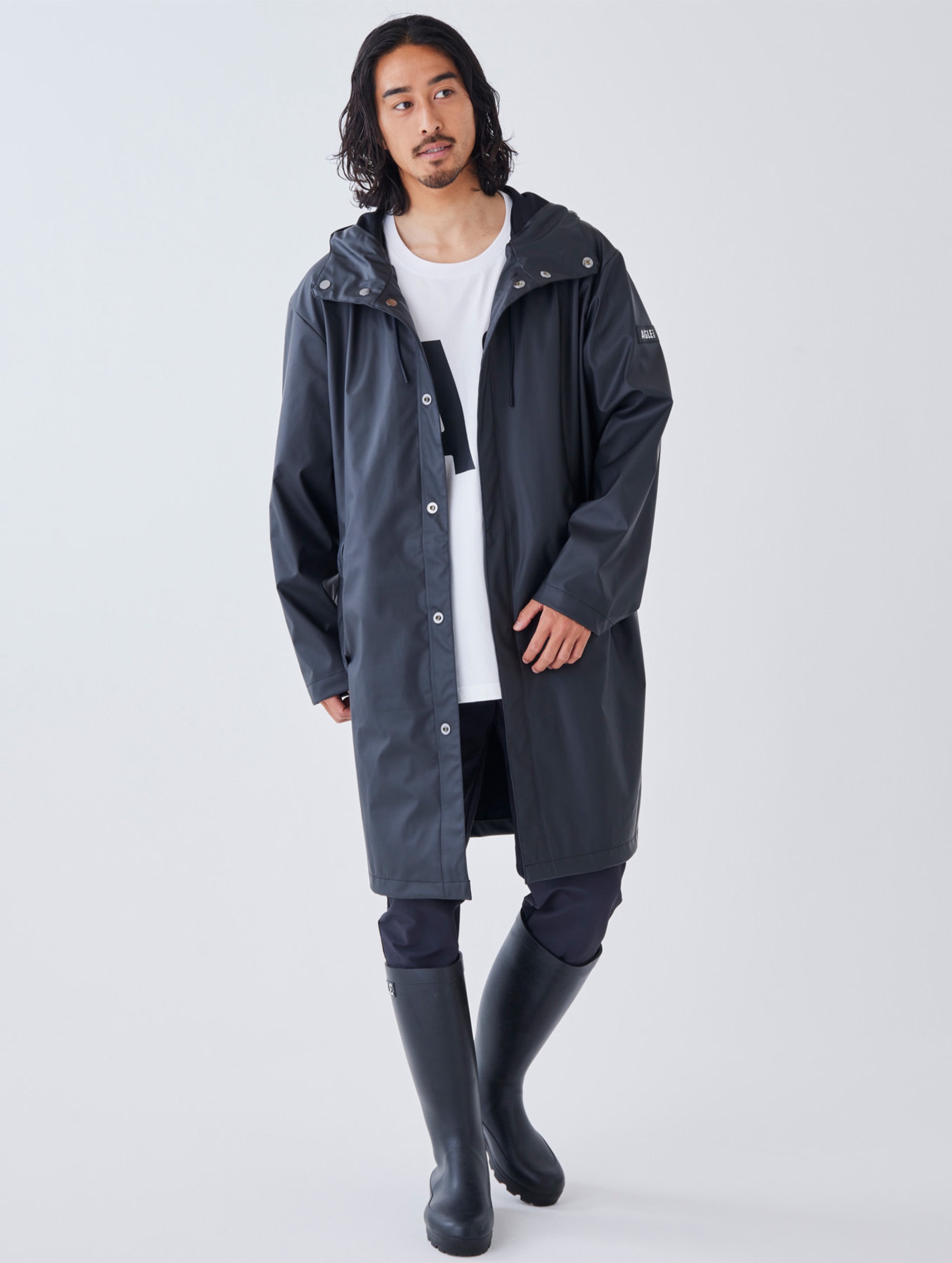 メンズ 防水 フーデッドジャケットロング ZBHAA63 - AIGLE（エーグル