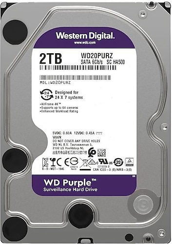 Western Digital Purple WD20PURZ SATA 3.0 5400 RPM 3.5
