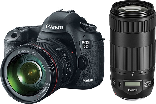 Canon EOS 5D Mark III + 24-105 mm + 70-300 mm Lens Dijital SLR