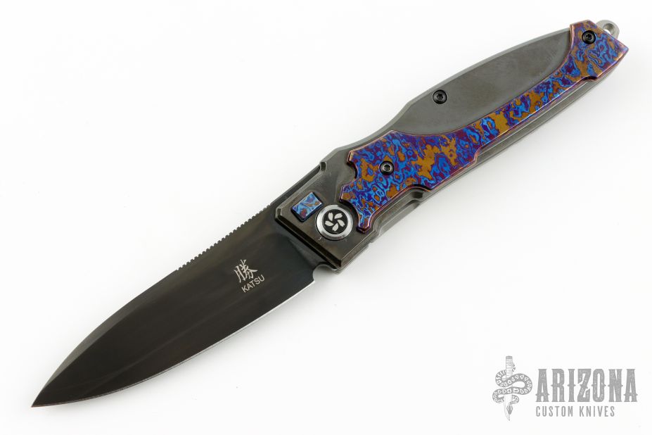 KATSU KS-Z1 DLC Coated ZDP-189 Zircuti Overlay - Arizona Custom Knives