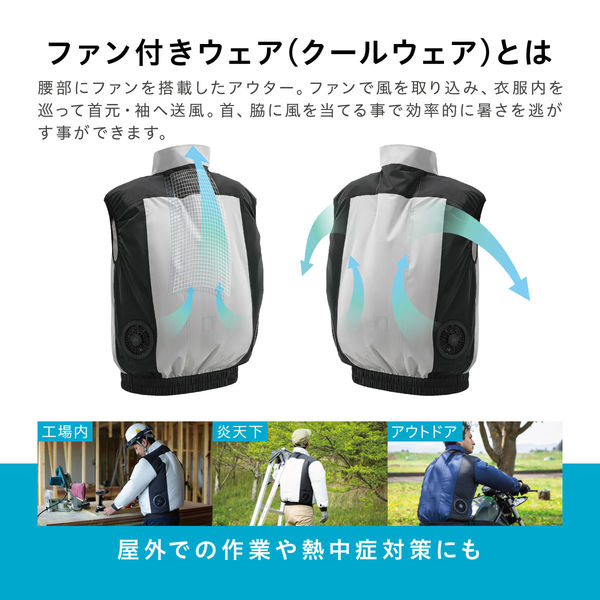 アウトレット】アイリスオーヤマ クールウェア PRO ベスト M ファン付