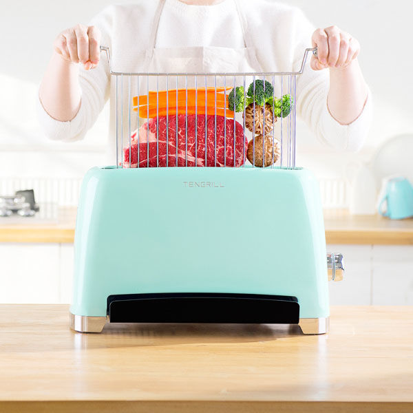 BLAUD 縦型ヘルシーオーブン調理器 テングリル ミント TGJ19-G10(M) 1