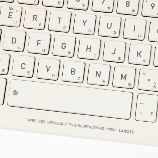 ワイヤレスキーボード ホワイト LAKOLE/ラコレ - アスクル