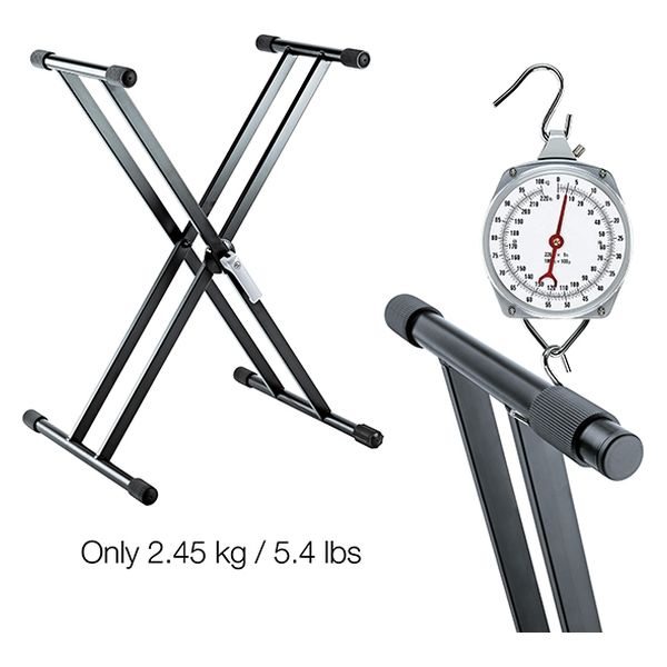 K&M キーボードスタンド カラー:ブラック 18997-000-55 1台（直送品