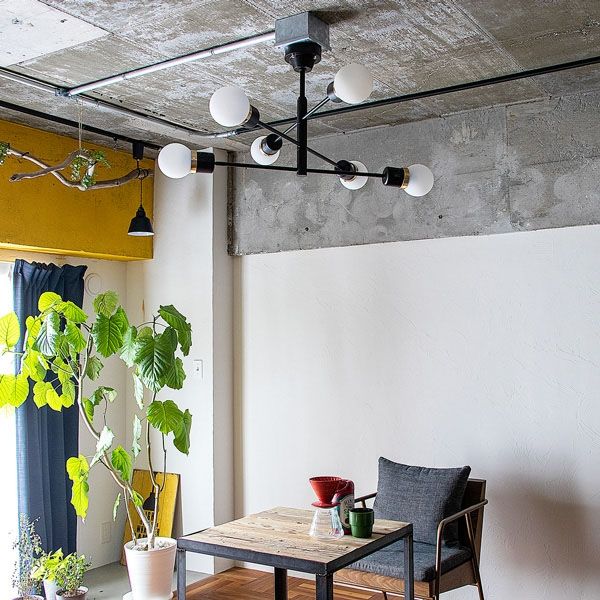 TIC デボンリモート 6灯シーリングライト ブラック TC-1014R-BK 1台