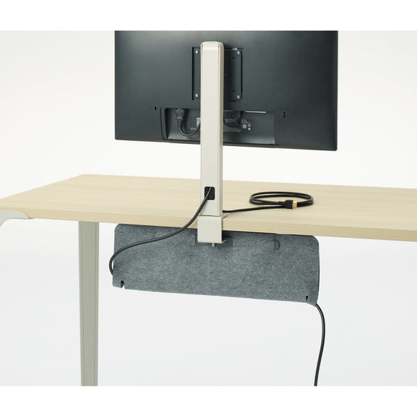 オカムラ プレート付モニタースタンド ブラック 8TFUMB ZK25 1台（直送