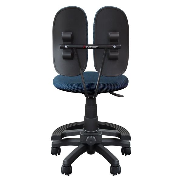 DUOREST オフィスチェア DUOREST FIT 着脱式足置き付き ブルー DR