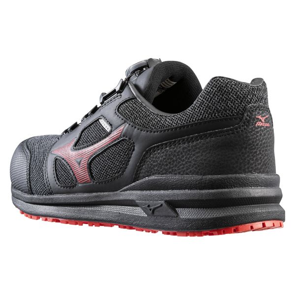 ミズノ オールマイティ LSII52L BOA ブラック×レッド 26.5cm