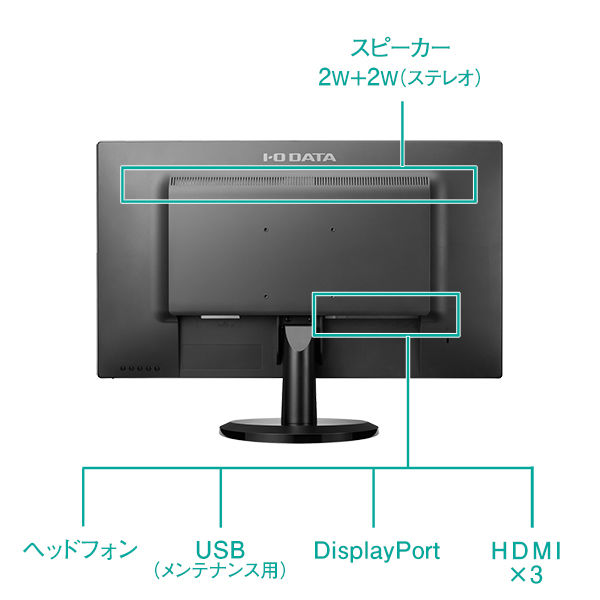 アイ・オー・データ機器 27インチモニター LCD-MQ271XDB-A 1台 - アスクル