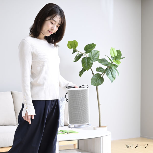 YAMAZEN セラミックヒーター コンパクト 室温センサー 首振り マイコン