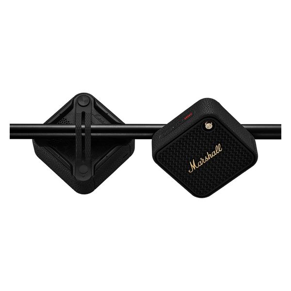 Marshall ワイヤレスポータブル防水スピーカー/ブラック&ブラス